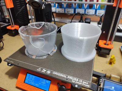 Replacement recipient for old Moulinex manual cheese grater