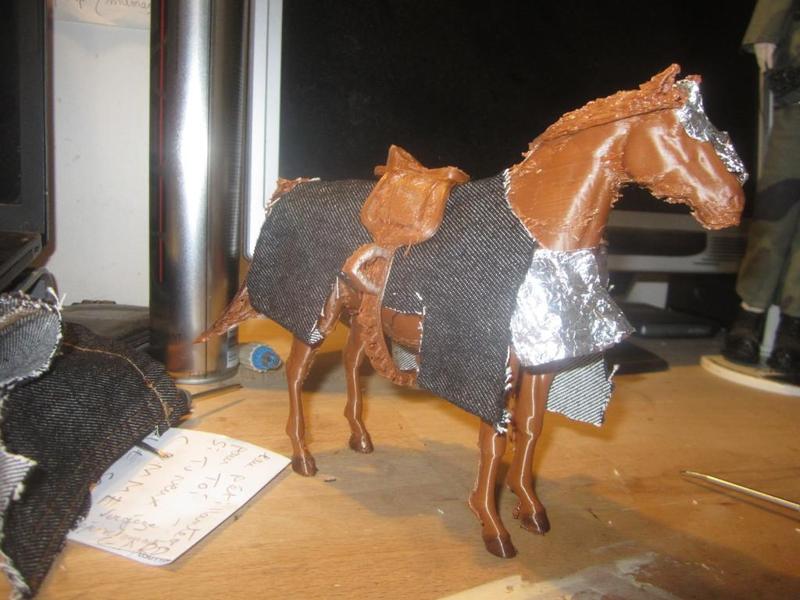 Cheval médiéval à l'échelle 1/12ème pour les chevaliers de la série Palm Empires de COOModel