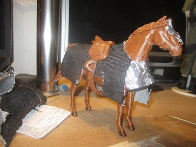 Cheval médiéval à l'échelle 1/12ème pour les chevaliers de la série Palm Empires de COOModel