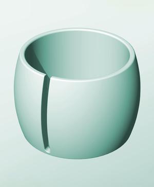 CR162-140-S Stackable slotted bin box module for creative decor