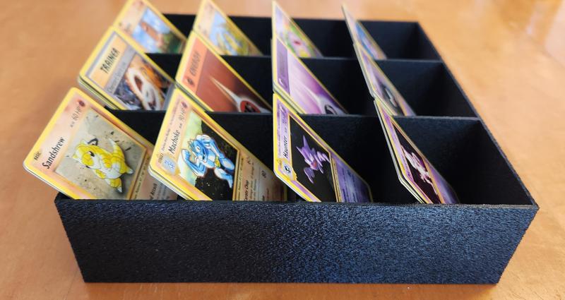 Card sorting tray