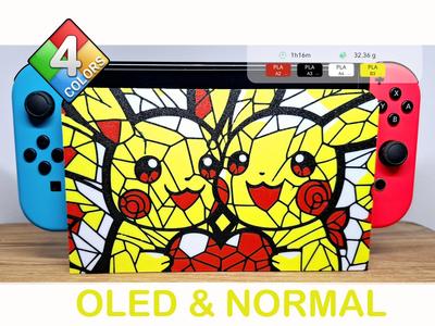 Coque Dock nintendo Switch : "Double Pika"