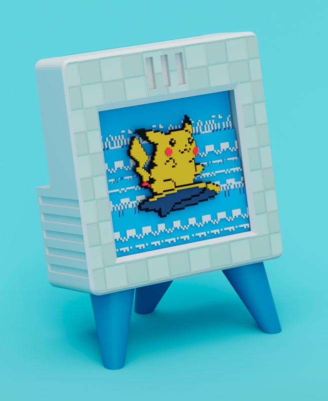 PIKACHU SURF - Pixel Voxel Art Frame (No support, 3MF included)
