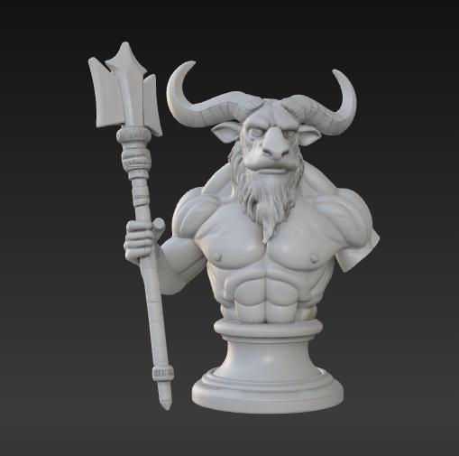 Minotaur Statue