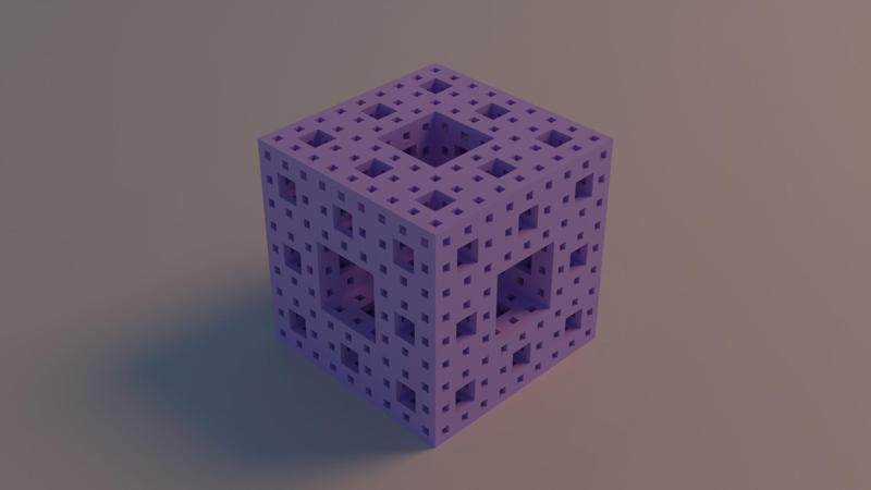 4 Levels of Menger Sponge