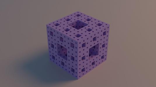 4 Levels of Menger Sponge