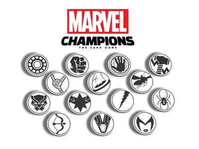 Avengers Hero Activation Tokens |Marvel Champions|