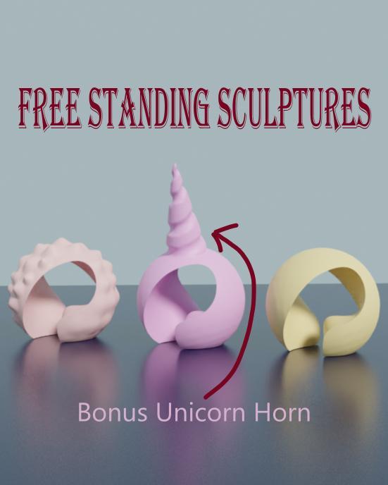 Fine Art Sculptures - Free Standing - Support Free