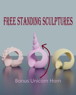 Fine Art Sculptures - Free Standing - Support Free