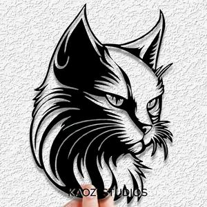 majestic kitty wall art king cat wall decor lynx kitten decoration