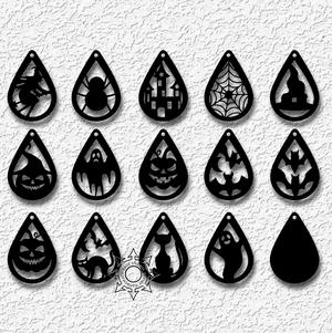 Halloween pendant pack of 15 Holiday Party Earrings