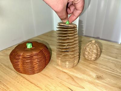 Halloween Pumpkin not a Slinky - Print in Place!