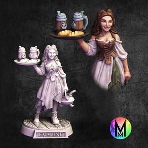 Barmaid Evaline - Barmaid of the Poison apple pub ( Female Barmaid)