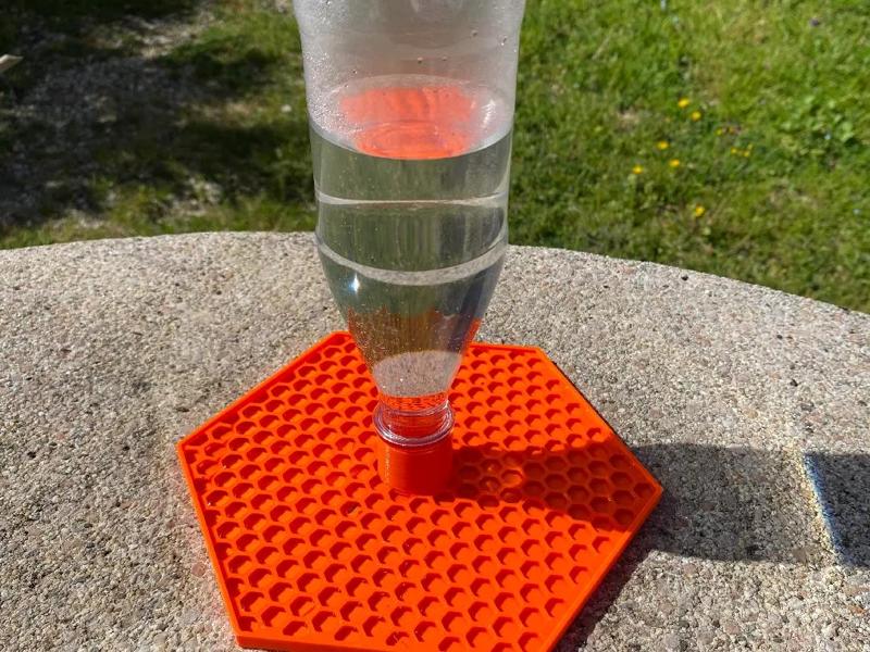 PET bottle bee feeder