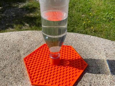 PET bottle bee feeder
