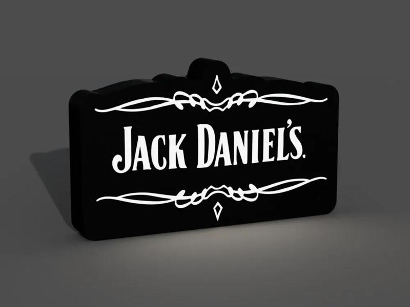 Jack Daniel's Logo Lightbox LED Lamp