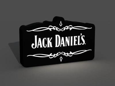 Jack Daniel's Logo Lightbox LED Lamp