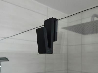 Modern Shower Hook / for 6mm or 8mm Glass