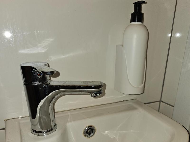Soap bottle wall mount NO SCREWS
