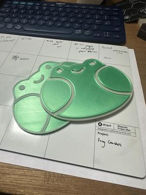 Cute frog coaster set of 2 - BackToSchool