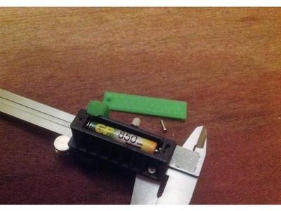 Caliper, replacement of the battery on AAA.