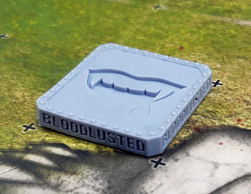 Bloodlusted Blood Bowl Status Tile Token