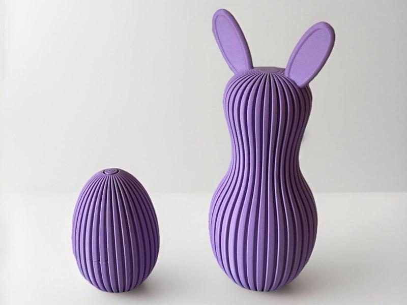 Modern Bunny with Egg – Decorative Set