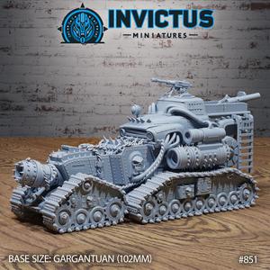 Battle Fortress / Tank Vehicle / Wheel War Construct / Steampunk Battle Robot / Invasion Army / Cyberpunk / Sci-Fi Encounter