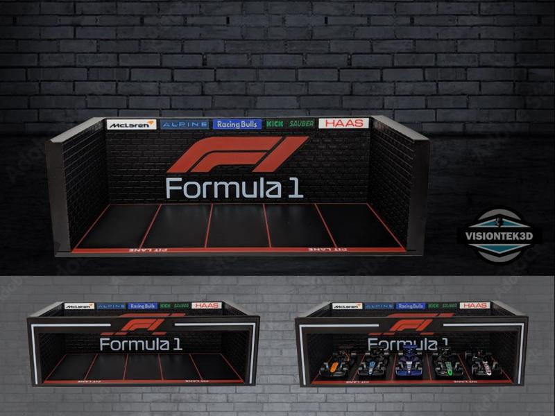 Formula 1 1:64 Garage Diorama