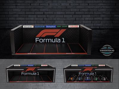 Formula 1 1:64 Garage Diorama