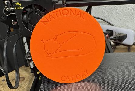 National Cat Day Coaster