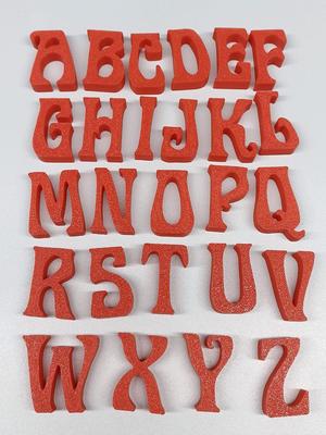 letters and numbers with Legrand font.