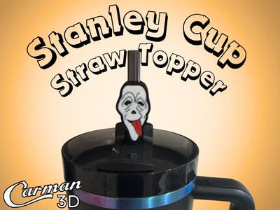 Scary Movie Scream Mask Stanley Cup Straw Topper
