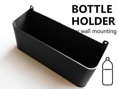 Wall-mounted bottle holder