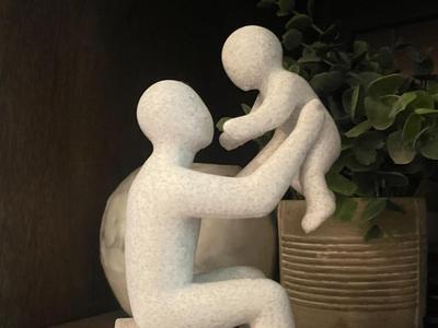 Fathers Day Sculpture  / Decor / Gift / Present