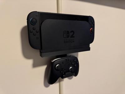 Switch 2 Wall Mount Dock / Pro Controller Hanger