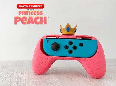 Princess Peach Inspired - JoyCon Nintendo Switch 1