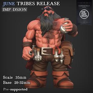 Alchemist muscled dwarf