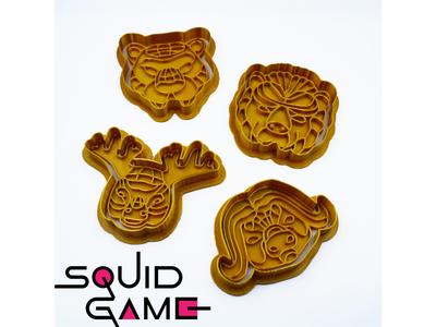Squid Game VIP Mask Cookie Cutter Set