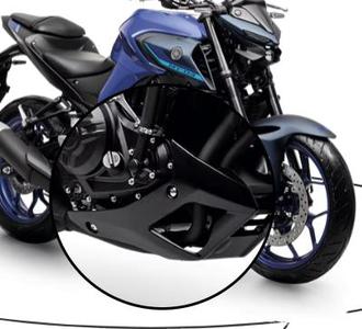 Spoiler inferior Yamaha MT03 2021