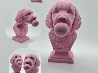 Labradoodle & Bubble + stand 