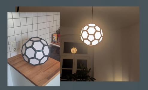 truncated icosahedron frame / lampshade