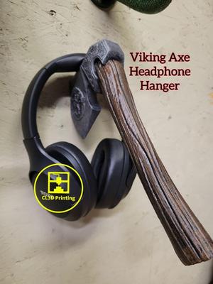 Viking Axe Headphone Holder