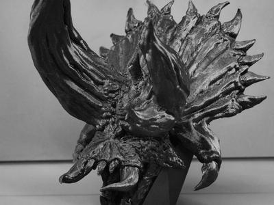 Monster Hunter Bloodbath Diablos Head Sculpt