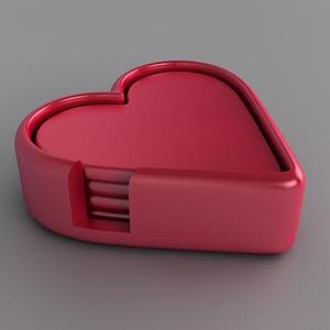 Heart Drink Coaster Set