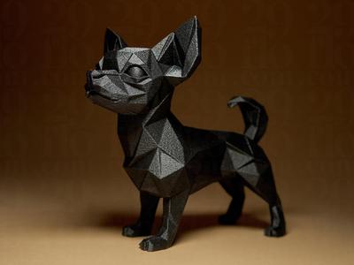Geometric CHIHUAHUA Figurine