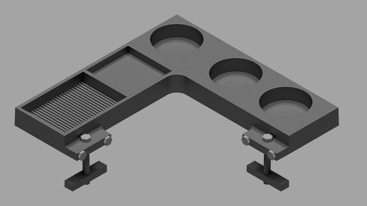 Utensil holder with fixation.