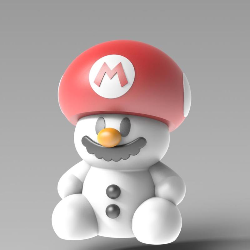 Mario snowman 2 - multipart