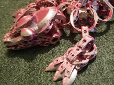 Shakaworld3D articulated Scrap Metal Dragon Turtle
