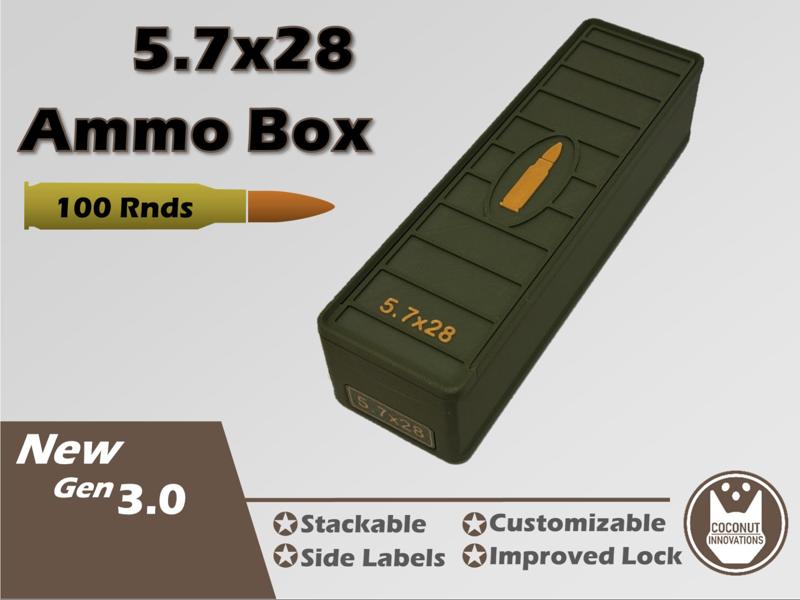 Ammo Storage Box 5.7x28 FN 100 Rounds
